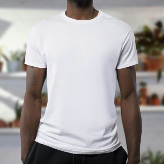 6Gjd8U Men's Classic Crew Neck T-Shirt — Soft Cotton Everyday Tee
